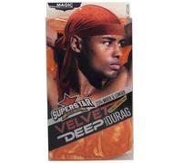 Magic Collection Superstar Velvet Deep Wave Durag Orange 4803ORA