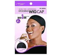 Magic Collection Ultra Thin Expandable Stocking Wig Cap 2 pcs / 2225 Black