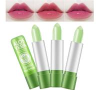Magic Color Changing Aloe Vera Moisturizing Lipstick Set, BEEXY Temperature Change Long Lasting Lip Balm