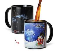 Magic Color Changing Christmas Mug, Heat Sensitive 12oz Coffee Mug with Gift Box, Christmas Gifts for Women, Men, Kids, Family (Snowman Blue)