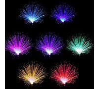 Magic Color-Changing Fiber Optic Light, 8x33 cm Portable, Battery Powered, Perfect for Bedroom, Parties, and Festive Decor (7Pcs)