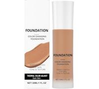 Magic Color-Changing Foundation, Concealer for Mature Skin, Intelligent Color Correction, Color Changing, Moisturizing + Sun Protection, Medium Coverage, 30ml Bottle