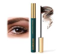 Magic Color Skinny Mascara, Volumizing Mascara, Waterproof Silk Fiber Thick Lengthening Mascara, Non Clumping Mascara, Curling Mascara, Long-lasting, Anti-blooming (Brown)