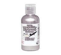 Magic Colours Metallic Edible Airbrush Food Colouring for Cake Decoration - Silver (32g)