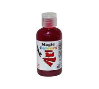 Magic Colours Premium Metallic Edible Airbrush Colours for Baking, Decorating, Icing and Cooking Food Airbrush Dye for DIY Slime and Crafts Making 55ml Red