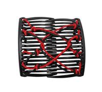 Magic Comb - 5cm Double Elastic Clip, Vintage Bun Maker Tool | Perfect for Low Ponytail Styling Quick Fix Kit Busy Individuals Creative Accessory Everyday Hairstyle Fashion Use