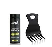 Magic Cosmetics Hair Styling Powder 20gr | Unisex Root Hair Styling Powder | Matt Look | Anti-Gravity Powder Styler & 031 Hair Beard Styling Comb | Flexible | Anti-Static Handle | For Hair and Beard