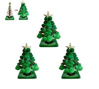 Magic Crystal Growing Christmas Tree Kit,DIY Colourful Paper Craft Science Experiment for Kids, Fun Xmas Eve Activity & Educational Gift with Blooming Paper Tree (3pc)