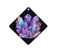 Magic Crystals Car Air Fragrance Tablets Rhombus | Hanging Interior Home Decor Freshener Aromatherapy Pads