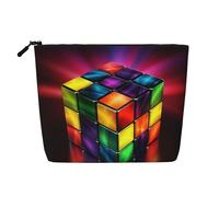 Magic Cube ​Puzzle Toiletry Bags for Women, Portable Travel Cosmetic Bag, Daily Organiser with Zipper