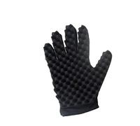 Magic Curly Sponge Gloves, Xfaiz Curl Hair Sponge Gloves Tutorial for Barbers Wave Black Twist Brush Styling Tool Hair Brush Sponge Gloves (1 PCS)