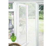 Magic Curtain Door Mesh Magnetic Fastening Hands Free Fly Bug Mosquito Insect Screen White
