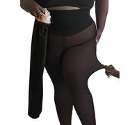 Magic Curve Tights, New Compression Band Model One-Seam Translucent Fleece Lined Tights Magic Curve Leggings Women Warm Magic Fleece Lined Leggings Pants (UK, Alpha, XL, Regular, Regular, Deep)