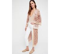 Magic Dance Border Print Duster Top at Free People in Latte Combo - female
