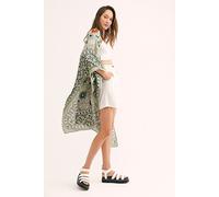 Magic Dance Border Print Duster Top at Free People in Moss - female