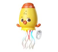 Magic Dancing Octopus - Electric Crawling Squid with LED Lights & Music, Obstacle Avoidance Robotic Pet for Tummy Time, Infant & Cat Playtime (Yellow)