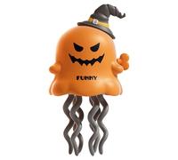 Magic Dancing Octopus Toy, Windup Crawling Octopus Tummy Time Squid Toy, Funny Ghost-Shaped Dancing Clockwork Toys, Crawling Octopus Baby Toys, Interactive Gift for Kids 2-4 Years (White-Halloween)