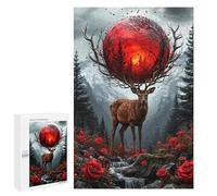Magic Deer Jigsaw Puzzle,Jigsaw Puzzles 1000 Pieces for Adults, Families, Pieces Fit Together Perfectly 1000 PCS