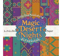 Magic Desert Nights Scrapbook Paper: Floral Desert Elegance