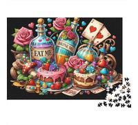 Magic Desserts Tea Party 1000 Piece Jigsaw Puzzle Jigsaw Puzzle for Adults Paper 1000 Pieces Night Gathering Relax 52x38cm/1000pcs