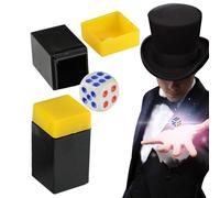 Magic Dice Game Funny Dice Magic Obedient - Magic Dice Trick, Classic Point Number Change Dice Trick, Mentalism Dice Magic Stage Illusion Accessories Tr