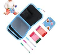 Magic Doodle Pad, Educational Drawing Notebook Toy, Reusable Pages with Kids Sketchpad, Portable Art Writing Practice Board, Kids Journal with Cartoon Style, Learning Toy for Road Trip Camping
