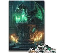 Magic Dragon 1000 Piece Jigsaw Puzzles for Teenagers,Stress Reliever Difficult Challenge Enhance Love between Couples (38X26cm)