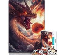 Magic Dragon Jigsaw Puzzles for Teenagers 1000 Jigsaws,Stress Reliever Difficult Challenge Suitable for Desktop Decoration (38x26cm)