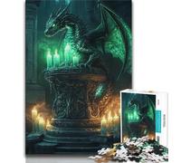 Magic Dragon Jigsaw Puzzles for Teenagers 1000 Piece Puzzle,Decompressing Intellectual Educational Toy Perfect Decoration (38x26cm)