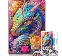 Magic Dragon Jigsaw Puzzles for Teenagers 1000 Piece Puzzle,Fun Games Every Piece Is Unique - Challenging Family Fun Game (38x26cm)