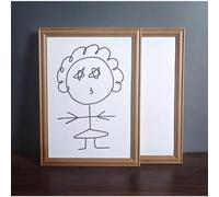 Magic Drawing Board (Yellow Frame) Sketchpad Illusion Gimmick Stage Magic Trick Professional Magia Props Picto Transpo Mentalism