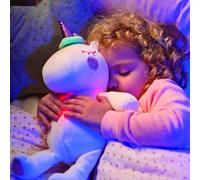 Magic Dreamlight White Unicorn with Relaxing Magical Music & warm Coloured Light