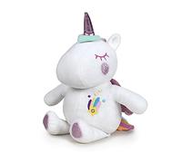 Magic Dreamlight Light-Up White Unicorn, Multicoloured and Glow in the Dark, Calming and Cuddly Sleep Aid for Kids, Soothing Music, Suitable for Ages 10M+