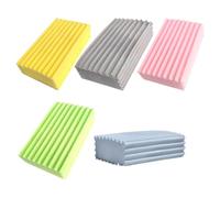 Magic Dusting Sponge 5 Pieces Reusable Damp Cleaner for Household Dust | 5 pack reusable damp dusting sponge 12x8x4cm magic cleaning sponge for household car blinds win-dows and kitchen surfaces