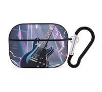 Magic Electric Guitar Music AirPod Pro Case, Anti Scratch Hard PC Cover with Keychain, AirPod Pro 2nd/1st Case Accessories for Women Men, Black-Style