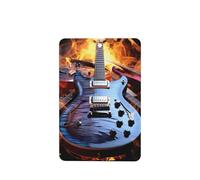 Magic Electric Guitar Music Car Air Fresheners Cards 4 Pcs Long Lasting Car Fresheners Gifts for Men Women Auto Aromatherapy Tablets Hanging Scented Card Rearview Mirror Pendant - Lavender Scent