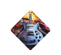Magic Electric Guitar Music Car Air Fresheners Cards 4 Pcs Long Lasting Car Fresheners Gifts for Men Women Auto Aromatherapy Tablets Hanging Scented Card Rearview Mirror Pendant - Lavender Scent