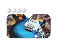 Magic Electric Guitar Music Car Windshield Sun Shade Foldable Car Sun Shade Front Windshield Sunshade Windshield Cover Reflective Sun Visor Keep Your Vehicle Cool for Most Sedans SUV Truck