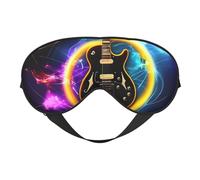 Magic Electric Guitar Music Eye Mask, Sleep Mask for Men Women 100% Blackout, No Pressure On Eyes, Soft & Breathable