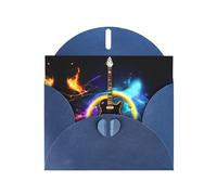 Magic Electric Guitar Music print Greeting Cards - Thank-You Cards Party Invitation Cards for Festive Celebrations