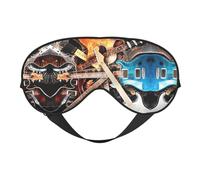 Magic Electric Guitar Music Sleep Eye Mask Comfortable Eyes Hade for Sleeping,Light Blocking Sleep Mask with Adjustable Strap