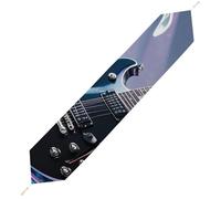 Magic Electric Guitar Music Table Runner for Dining Table, Short Plush Runners Washable & Durable Tablerunner Modern Home Decor for Wedding, Kitchen, Holiday 229*33cm