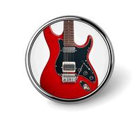 Magic Electric Guitar Round Badge Cute Brooch Hats Jackets Decor Personalized Lapel Pin Clothing Jewelry Accessories for Wedding Party Gift