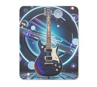 Magic Electric Guitar Rubber Mouse Pad | Premium Square Mouse Mat with Non-Slip Base, Smooth Tracking Desk Pad for Laptops Desktops Work Equipment Daily Use Moments