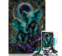 Magic Elephant 2000 Piece Jigsaw Puzzles for Teenagers,Stress Reliever Difficult Challenge Enhance Love between Couples 70x100cm