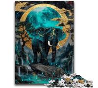 Magic Elephant Jigsaw Puzzles for Adults Teenagers Jigsaws Puzzle,Help The Brain Exercise Addictive Toys to Cultivate Patience Great Gift (38x26cm)