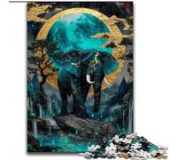 Magic Elephant Jigsaw Puzzles for Adults Teenagers Jigsaws Puzzle, Suitable for Ages 14 And Up Family Fun It Is Ideal As A Gift for The Whole Family (50x75cm)
