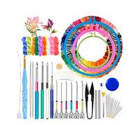 Magic Embroidery Pen Punch Needle Kit Craft Threads Cross Stitch Hoop DIY Sewing Accessory Tools