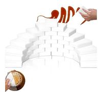 Magic Eraser Sponges 50 Pcs, Melamine Foam Cleaner for Kitchen Bathroom Wall Shoe, Heavy-Duty Stain Mark Remover without Chemicals, Extra Thick 20mm White Cleaning Pads