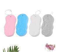 Magic Exfoliating Bath Sponge, 2/4pc Ultra Soft Exfoliating Sponge for Body, Magic ExfoliatingBody Scrubber Bath Sponges for Shower Dead Skin Remover Resuable (4pc D)